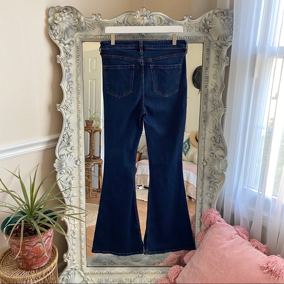 Free People Hi Rise Flare Leg Bell Bottom Jeans 29 - Picture 9 of 12